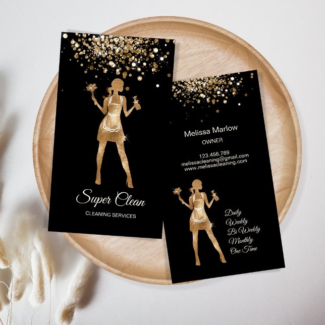 Tarjeta De Visita Servicios de limpieza profesional de la Casa de Li (Subido por el creador)