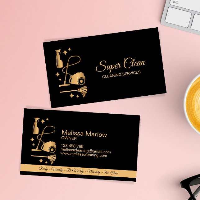 Tarjeta De Visita Servicios de limpieza profesional de la Casa de Li (Subido por el creador)