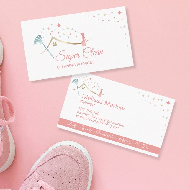 Tarjeta De Visita Servicios de limpieza profesional de la Casa de Li (Subido por el creador)