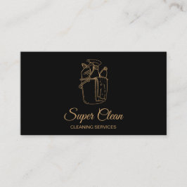 Tarjeta De Visita Servicios de limpieza profesional de la Casa de Li