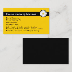 Tarjeta De Visita Servicios de limpieza profesional Diseño moderno d