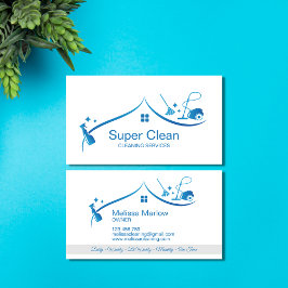 Tarjeta De Visita Servicios de limpieza profesional en el hogar