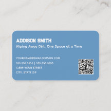 Servicios de Limpieza QR Azul