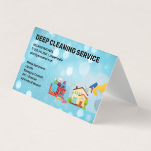 Tarjeta De Visita Servicios de limpieza Rociación Maid Cleaner