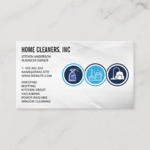 Tarjeta De Visita Servicios de limpieza   Servicio Maid   Sanitizand