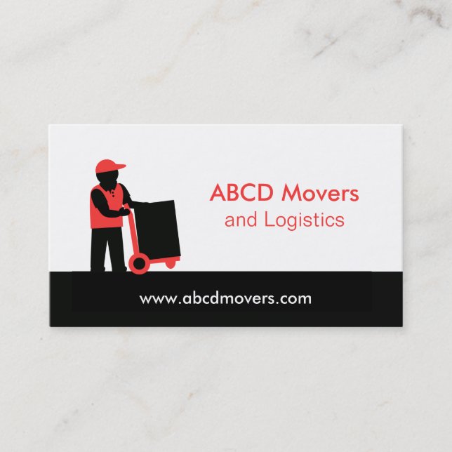 Tarjeta De Visita Servicios de Logística de Entrega de Mudanzas Mode (Anverso)