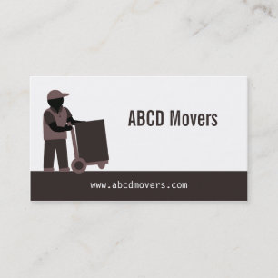 Tarjeta De Visita Servicios de Logística de Mudanzas Modern Mover Br