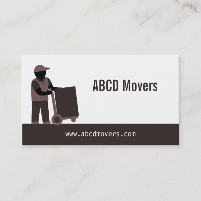 Tarjeta De Visita Servicios de Logística de Mudanzas Modern Mover Br (Anverso)