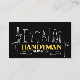 Tarjeta De Visita Servicios de mano de obra para mejora y reparación