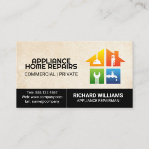 Tarjeta De Visita Servicios de Mano de Obra Reparación del Hogar