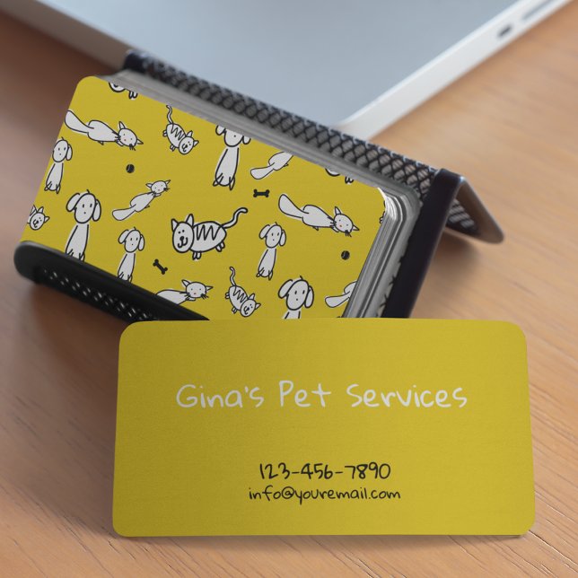 Tarjeta De Visita Servicios de mascota (Subido por el creador)