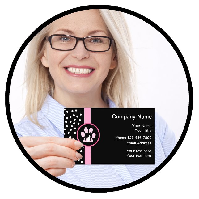 Tarjeta De Visita Servicios de moda del mascota (Subido por el creador)