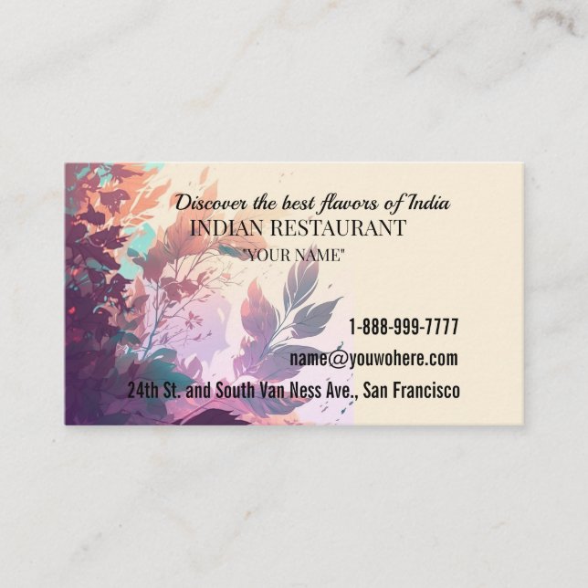 Tarjeta De Visita Servicios de negocios (Anverso)