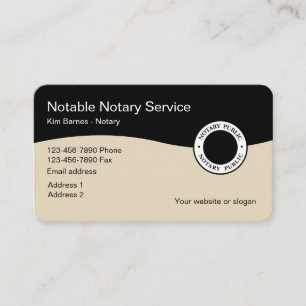 Tarjeta De Visita Servicios de notario profesional