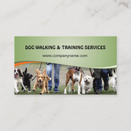 Tarjeta De Visita Servicios de paseo y entrenamiento de perros