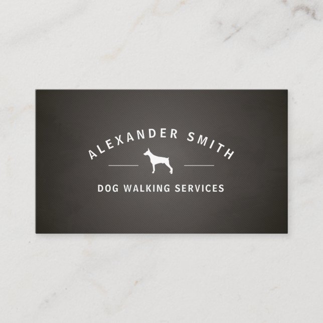 Tarjeta De Visita Servicios de paseos por perros (Anverso)