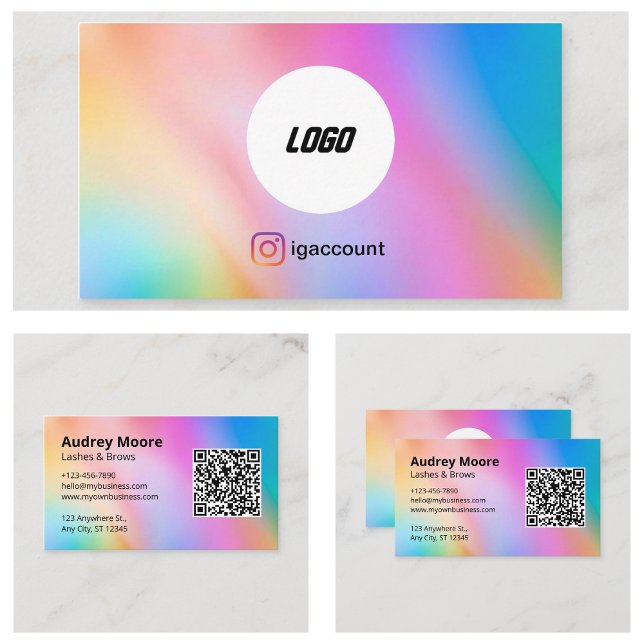 Tarjeta De Visita Servicios de Pestañas y Cejas (Lash and Brows Services Business Card
)