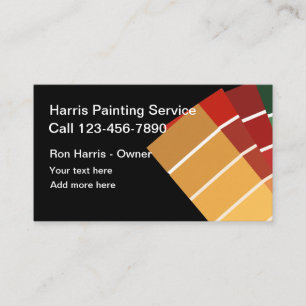 Tarjeta De Visita Servicios de Pintor Simples