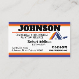 Tarjeta De Visita Servicios de pintura comercial y residencial