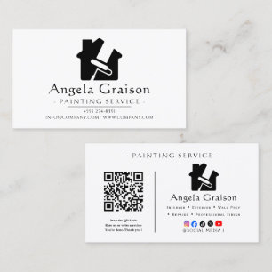Tarjeta De Visita Servicios de Pintura Interior y Exterior