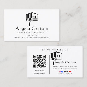 Tarjeta De Visita Servicios de Pintura Interior y Exterior
