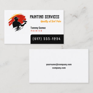 Tarjeta De Visita Servicios de Pintura   Pintores