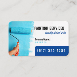 Tarjeta De Visita Servicios de pintura   Pintores