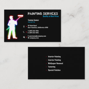 Tarjeta De Visita Servicios de pintura Pintores