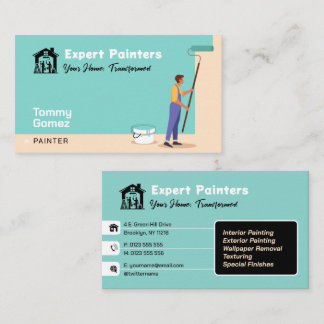 Tarjeta De Visita Servicios de pintura | Pintores de expertos