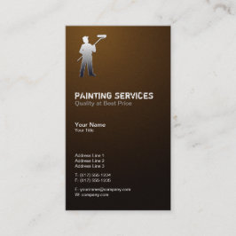 Tarjeta De Visita Servicios de pintura | Pintores Marrones