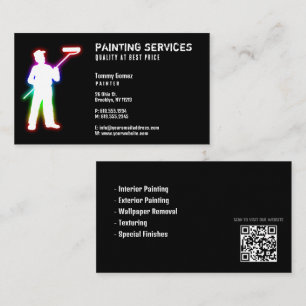Tarjeta De Visita Servicios de pintura Profesional