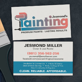 Tarjeta De Visita Servicios de pintura profesional - Autobús House P