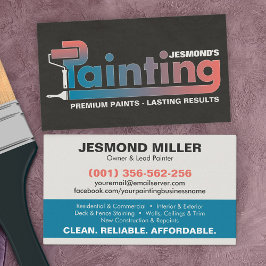 Tarjeta De Visita Servicios de pintura profesional - Autobús House P