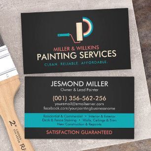 Tarjeta De Visita Servicios de pintura profesional - Autobús House P
