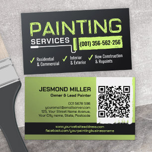 Tarjeta De Visita Servicios de pintura profesional - House Painter