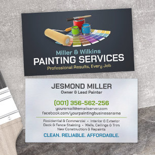 Tarjeta De Visita Servicios de pintura profesional - House Painter