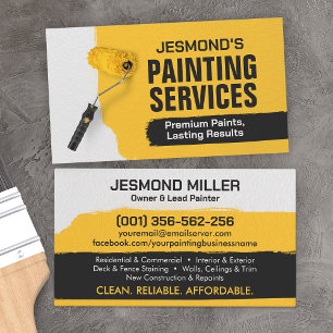 Tarjeta De Visita Servicios de pintura profesional - House Painter