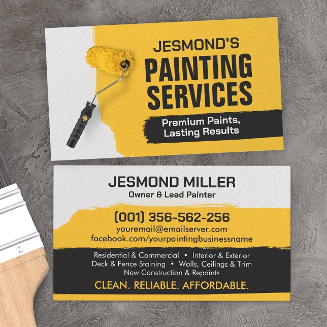 Tarjeta De Visita Servicios de pintura profesional - House Painter (Subido por el creador)