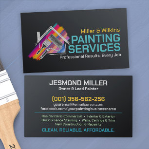 Tarjeta De Visita Servicios de pintura profesional - House Painter