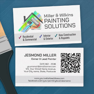 Tarjeta De Visita Servicios de pintura profesional - House Painter