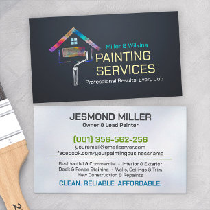 Tarjeta De Visita Servicios de pintura profesional - House Painter