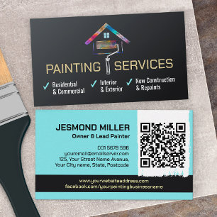 Tarjeta De Visita Servicios de pintura profesional - House Painter