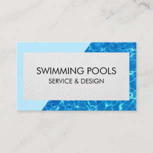 Tarjeta De Visita Servicios De Piscina