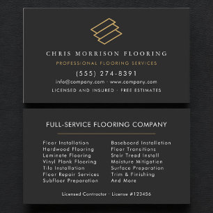 Tarjeta De Visita Servicios de pisos