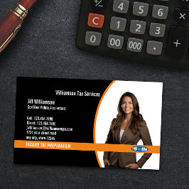 Tarjeta De Visita Servicios de Preparación de Impuestos sobre la Ren
