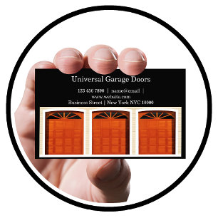 Tarjeta De Visita Servicios de puertas de garaje Nuevo diseño