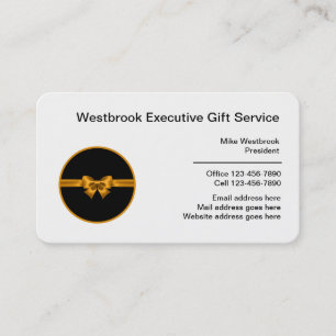 Tarjeta De Visita Servicios de regalo para ejecutivos corporativos