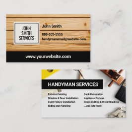Tarjeta De Visita Servicios de renovación doméstica de Handyman Carp