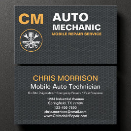 Tarjeta De Visita Servicios de reparación automática de coches de Me