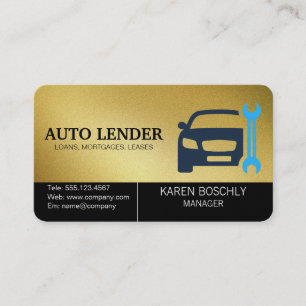 Tarjeta De Visita Servicios de reparación de automóviles   Industria